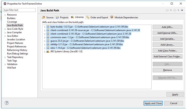 eclipse - selenium testing